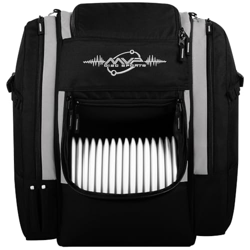 MVP Disc Sports Voyager Lite Backpack Disc Golf Bag (Slate)