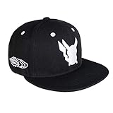 Material: 100% Polyester Pokemon schwarzes Kinder Basecap mit gesticktem Pikachu