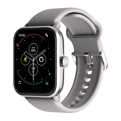 Image of Noise ColorFit Pro 3 Alpha Bluetooth Calling Smart Watch with Alexa Built-in, 1.69 inch(42cm) Display, 80+ Songs Storage, 100 Sports Modes, 5ATM Waterproof & Noise Health Suite (Mist Grey), OneSize