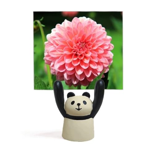 Porte-mémos panda et fleurs de pêcher en résine pour bureau