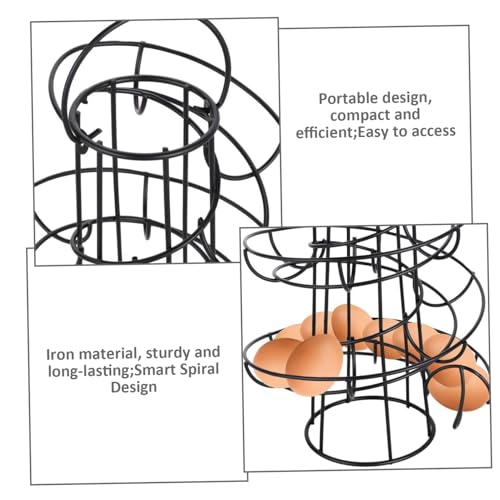 Elegante soporte para huevos que ahorra espacio en encimeras estrechas 3
