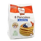 LE STER - Pancakes Gourmands au lait frais, Lot de 8 pancakes 35 g chacun - Lot De 4
