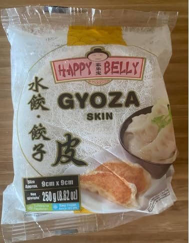 Happy Belly Gyoza Skins 250g (1 packet of 40 Wrappers) For Gyoza dumpling wrappers skins wontons