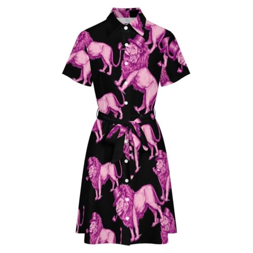Vestido camisero midi transpirable con botones de verano 5