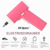 Hi-Spec 3.6V USB Wiederaufladbarer Elektrischer Pinker Akkuschrauber – Ansicht 2
