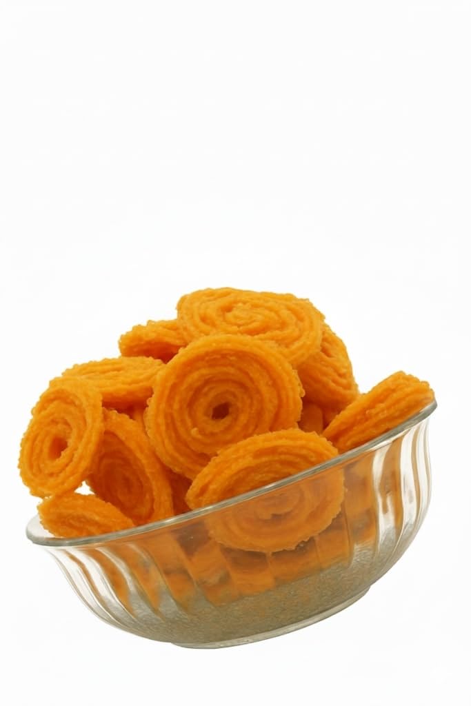 Worth2Deal Kerala Special Chakli Snacks 500g | Traditional South Indian Murukku | Crunchy & Crispy Tea Time Snack | Freshly Made Festival Namkeen
