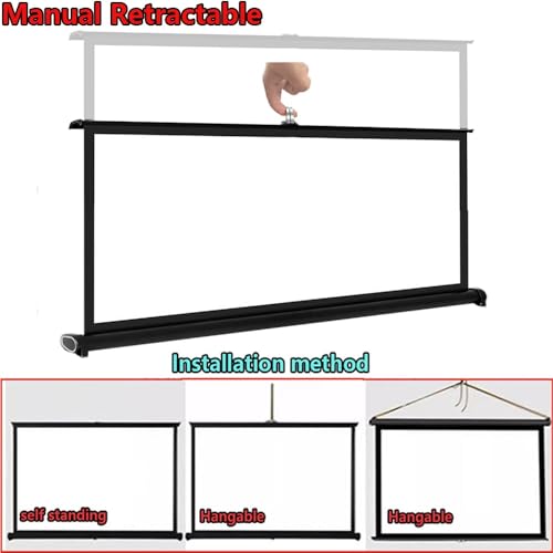 Pantalla Retráctil Portátil de Mesa 50 pulgadas 16:9 miniatura 5