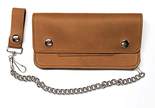 8 inch Trucker Wallet - Pull Up Leather - USA MADE