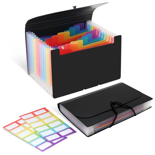 ATCYMI 4x6 Index Card Holder Box Flash Note Card Organizer with Dividers