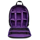 Violiica Wasserdichter DSLR-Kamerarucksack für Canon und für Sony, Nylon-Reisetasche mit Stativhalterung, 8,2 x 12,5 x 5,1 Zoll