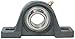 Peer Bearing FHSLP201-8 Pillow Block, Low Shaft Height, Narrow Inner Ring, Non-Relubricable, Set Screw Locking Collar, Single Lip Seal, Cast Iron Housing, 1/2" Bore, 1-1/16" Shaft Height, 3-5/8" Bolt Center