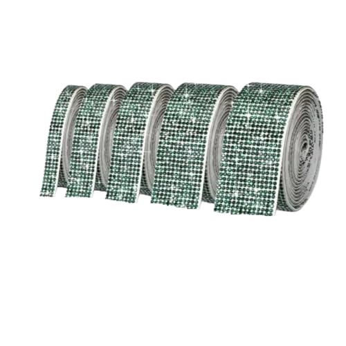 Ruban de strass en cristal bricolage téléphone et voiture décoration verte