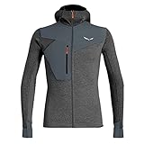 salewa litetrek 3 unterlage Passform: Athletic Fit Salewa Herren Puez 2 tør M L/S hætte Fz te Blusen T shirts, Black Out Melange/3860, L EU