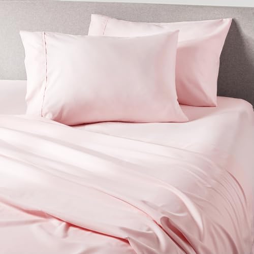 PeachSkinSheets Cooling Bed Sheets for Hot Sleepers - Ultra-Soft Breathable Peachskin Performance Fabric™, Moisture-Wicking, Deep Pocket Sheet Set, Oeko-TEX®, (Queen Size, Cotton Candy Pink)