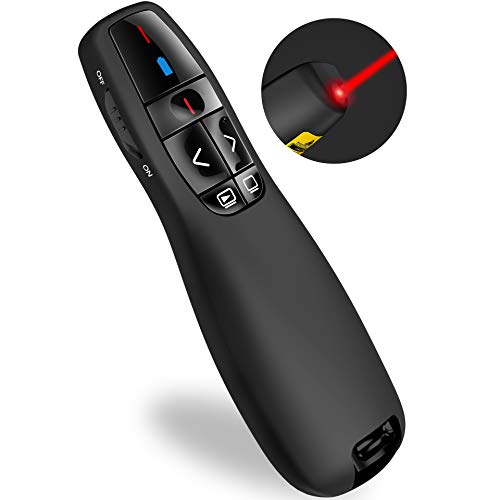 Wireless Presenter PowerPoint Clicker Presentation Clicker, Remote Control Slide Advancer PPT Clicker Support