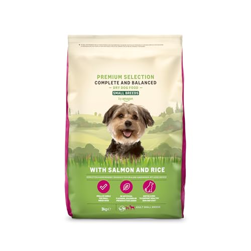 Marchio Amazon - Lifelong - Complete Alimento secco completo per cani adulti (razze di piccola taglia) con salmone e riso, 1 x 3kg