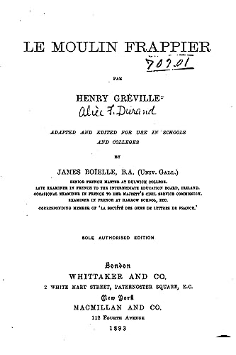 Le moulin Frappier (French Edition)