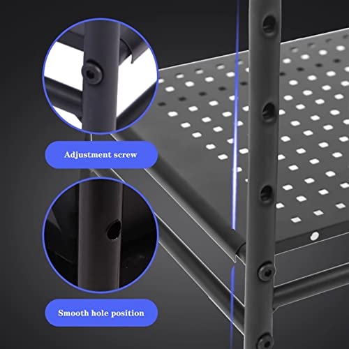 Soporte para CPU Torre de PC, Soporte ajustable para caja de PC de escritorio, carrito móvil para CPU con ruedas con bloqueo 360° miniatura 3