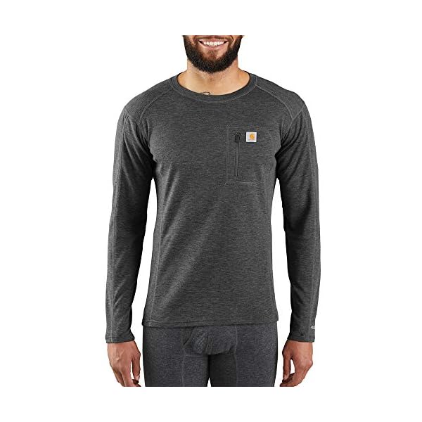 Carhartt Men's Base Force Heavyweight Thermal Base Layer Long Sleeve Pocket Shirt