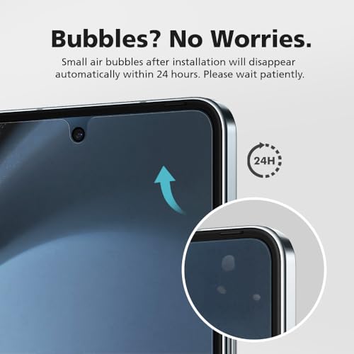 DIACUBE [3+3] Blue Light Filter Matte Screen Protector for Samsung Galaxy Z Flip 7, 3 Pack Inside + 3 Pack Front, EPU+TPU Hybrid Film, Anti Glare, Anti Fingerprint, Self-Healing, Easy Installation with Alignment Jig by Diacube - Image 8