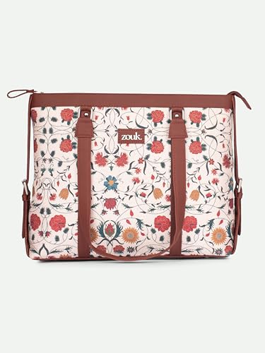 Image of ZOUK Office Bag | Stylish Bags for Office Use | Laptop Bag 15.6 inch | Stylish Tote for Office Use | Purse for Women | Vegan Leather Handbag | Daily & Travel Use