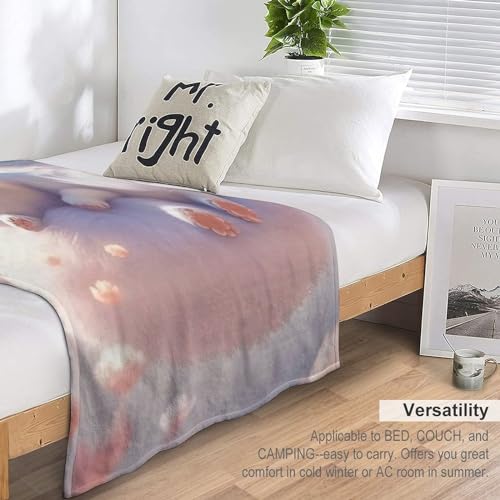 Couverture super douce et moelleuse renard 3D plaid lit lavable machine - 7