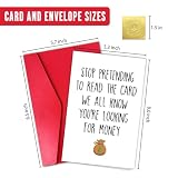 Xuewenmeihua Birthday Card for Son Daughter, Funny Birthday Card for Grandson Granddaughter Teenager, 13-18 Year Old Bday Gift (Stop Pretending)