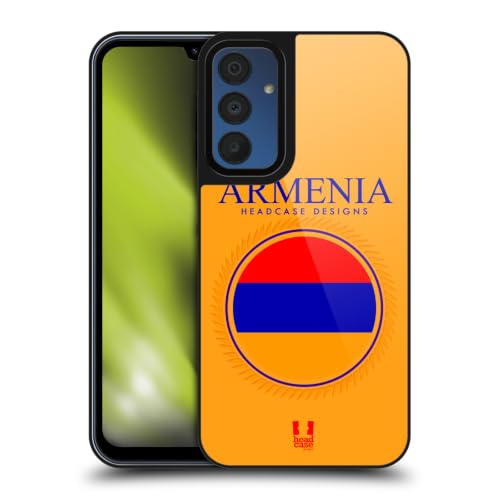 Coque Samsung Galaxy A15 avec drapeau arménien Head Case Designs en gel renforcé antichoc
