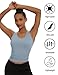 Dalavch 5 Pack Women's Workout Racerback Tank Tops Crop Spandex Yoga Athletic Running Gym Sports Tops for Women 1 Black 1 White 1 Heather Grey 1 Pink 1 Blue Medium