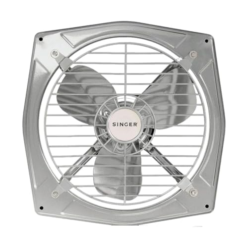 Image of SINGER Maxovent 300 mm Exhaust Fan | 100% Copper Motor | 40W Energy Efficient | 1300 RPM High Suction, Low Noise | 1200 CMH Air Delivery | Powder-Coated Rust-Free Body | 2-Year Warranty