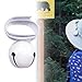 JISADER with Mute Bell Noise Maker for Hiking Outdoor Emergency Camping, White
