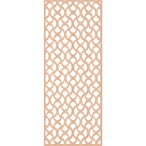 Image of Resort Decorative Pierced Fretwork Wood Wall Panels, 17 3 /8 inchW x 44 3 /8 inchH x 3 /8 inchT, Alder