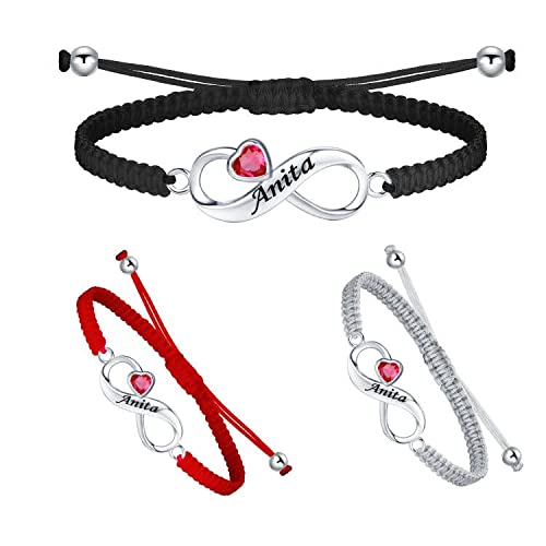 REIOT Damen Infinity Armband Kubik Zirkonia mit Herz verstellbare Armkette Armband Für Damen,Frauen Schmuck Geschenk für Valentinstag Verlobung Geburtstags Muttertags Weihnachten Cover