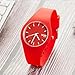 SKMEI Young Women Watches Sports Silicone Band Waterproof Fashion Casual Simple Quartz Analog Teens Girls Ladies Gift Red Wrist Watch