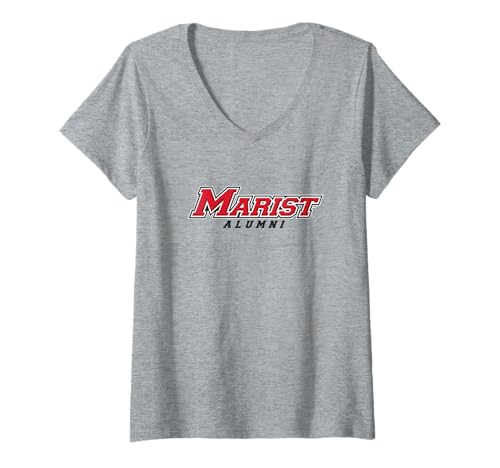 Womens Marist College Red Foxes Alumni V-Neck T-Shirt