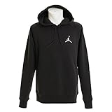 Nike Mens Jordan Flight Pull Over Hooded Sweatshirt Black/White 823066-010 Size Medium