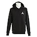 Nike Mens Jordan Flight Pull Over Hooded Sweatshirt Black/White 823066-010 Size Medium