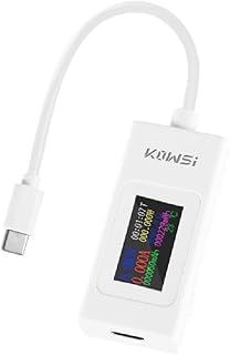Digital Multimeter USB C Tester Power Meter Color Screen Ammeter Voltmeter 4-30V 0-6.5A USB Cable ChargerDetector USB Current Voltage Test Table USB C Tester Power Meter 4-30V 0-6.5A Color Display