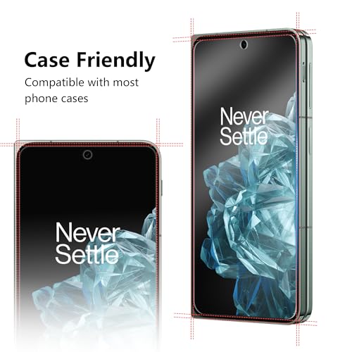 WILLONE [2+2+2 Pack] for OnePlus Open Screen Protector, Camera Lens Protector, Ultra Clear, Fingerprint Compatible, Anti-Scratch, Case Friendly