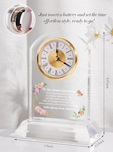 DEEWISH Clock Gifts for Grandma from Granddaughter or Grandson — view 6