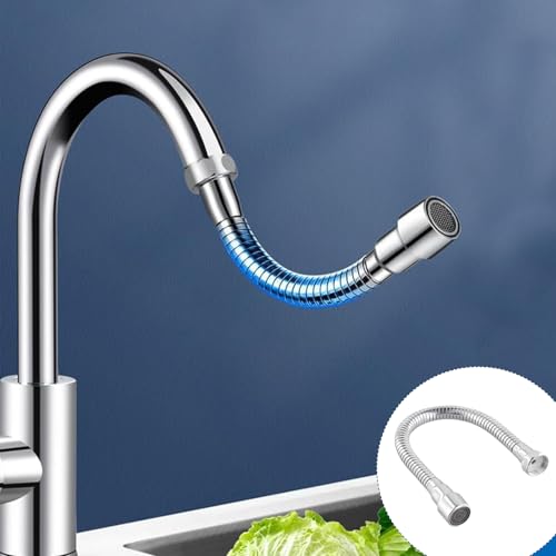 Wasserhahn Verlängerung 360° Multifunktional Wasserhahnverlängerung(20cm) Küche Wasserhahnverlängerung Verlängerung Wasserhahn Wasserhahnverlängerungen für Küche Bad und Wc