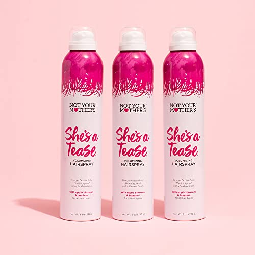 Not Your Mother's She's A Tease Hairspray (3-Pack) - 8 Oz - Volumizing Hairspray - Firm Yet Flexible Hold, Instantly Volumizes #TOP3