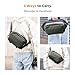 K&F CONCEPT 2 in 1 Sling Bag Everyday Shoulder Bag & Multifunction Photography Crossbody Camera DSLR Backpack Portable Bag Black-Green