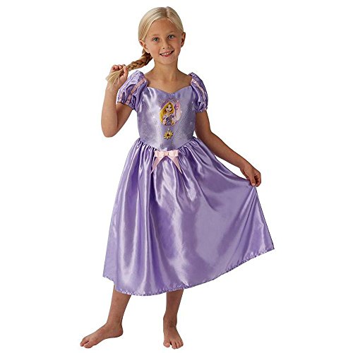Image of Rubie's Official Girl's Disney Princess Fairy Tale Rapunzel Costume - Large Ages 7 - 8