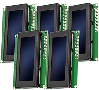 AZDelivery Compatible with HD44780 2004 4x20 Serial LCD White Character Blue Backlight Display Board 3.3V 5V Compatible with Arduino and Raspberry Pi Including E-book! (Pack of 5)