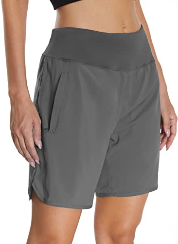 Short Sport Femme Mesing Taille Haute - Running Court Respirant Avec Slip Intérieur Et Poche Arrière Zippée
