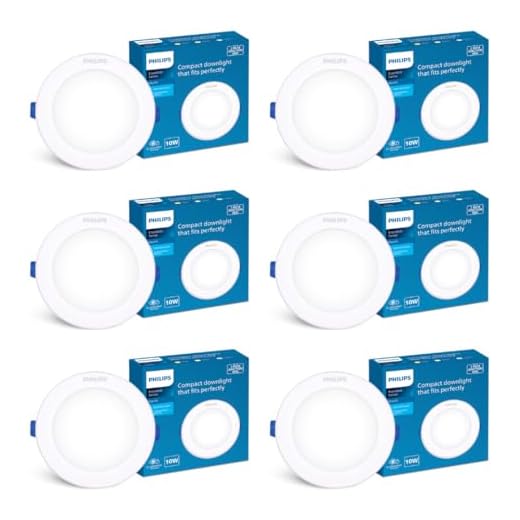 Philips Starfit 10 watt Concealed JB LED downlighter for Ceiling with 3 inch Cut-Out (Cool Day Light, Pack of 6), White
