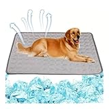 MaxtiL Kühlmatte Hund Waschbares tragbares Kühlpad for Haustiere, for kleine und große Hunde, Haustierzubehör, Kühlpad for Haustiere for Hunde und Katzen(Gray,XS 40x30cm)