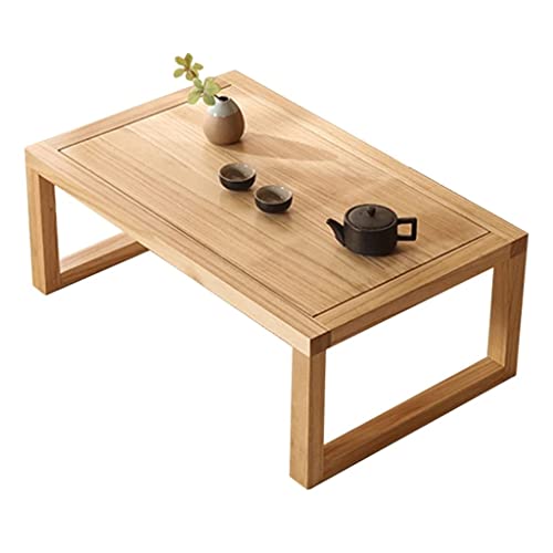 Table basse en bois massif style japonais d'une élégance intemporelle