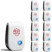 Ultrasonic Pest Control Repeller, Electronic Pest Repellent Mouse Repellent, Indoor Pest Control for Roach Rodent Mouse Bugs Mosquito Mice Spider Ant Fleas Insects Cockroach 10 Packs